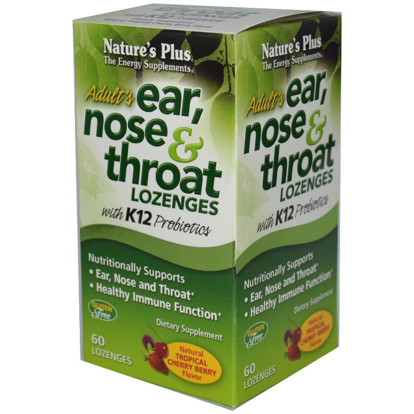 ADULT'S EAR NOSE and THROAT LOZENGES 60 from Natures Plus
